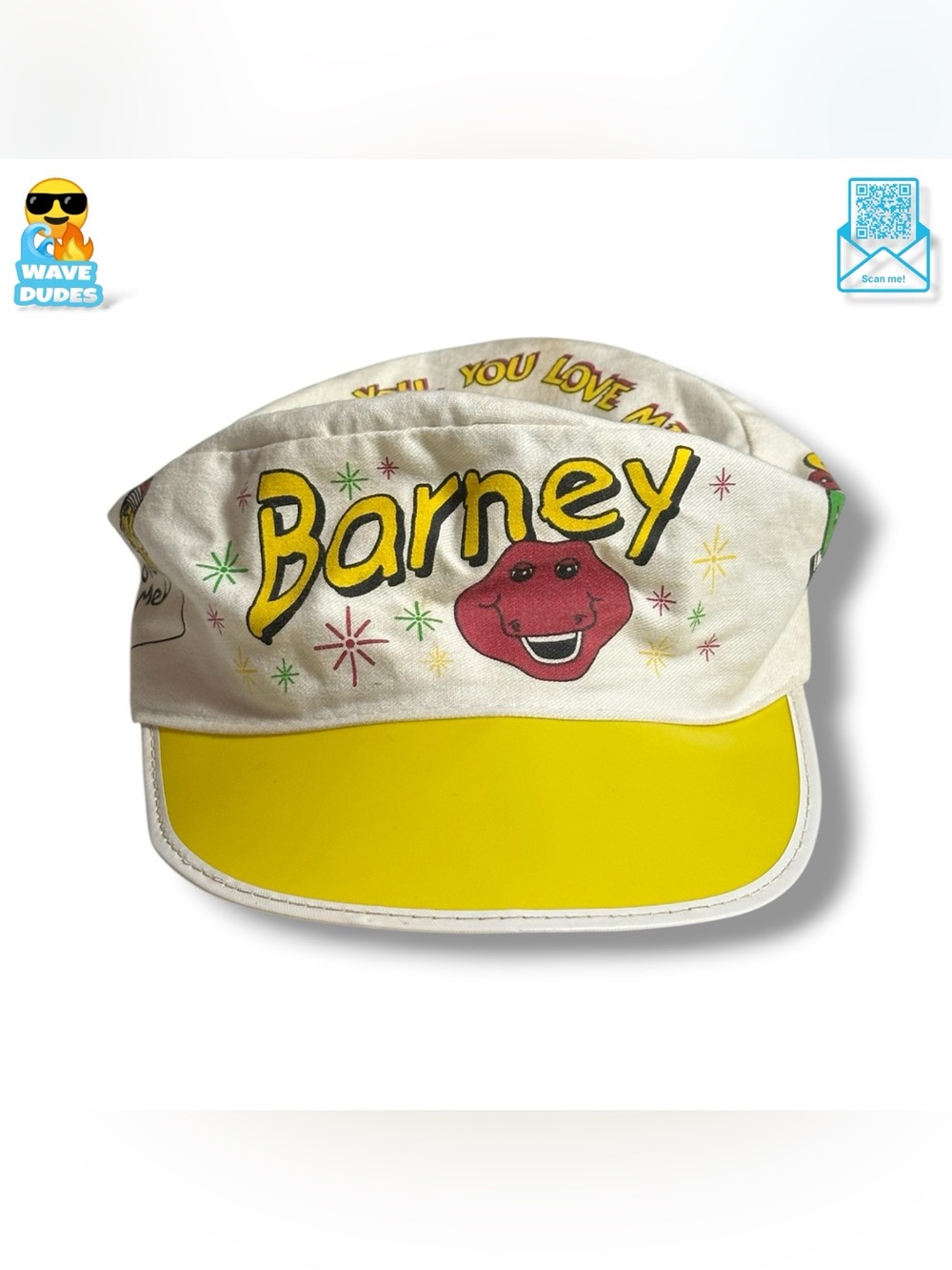 Youth Barney The Dinosaur “I Love You, You Love Me” Painters Hat